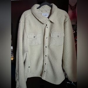 Goodfellow & Co, white fuzzy jacket/shacket. Men’s 2X